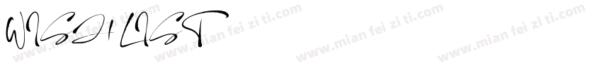 WISH LIST字体转换